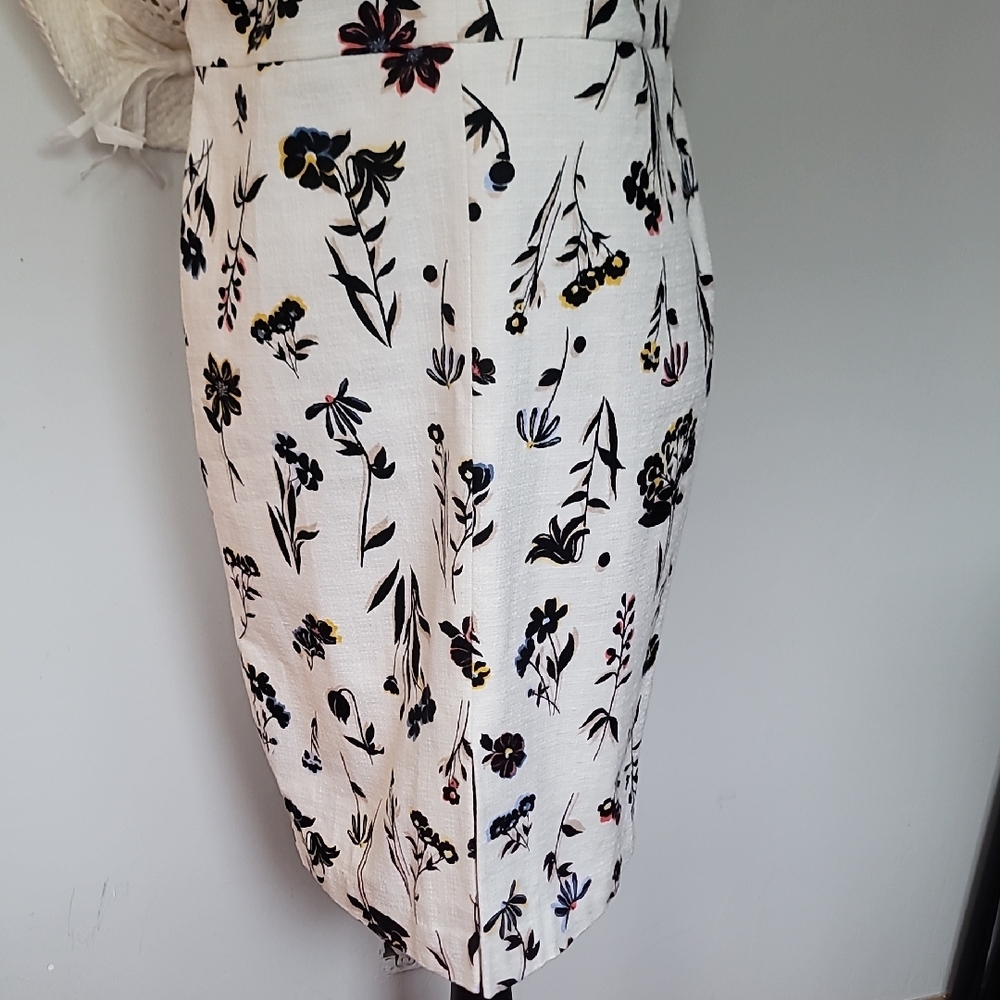 Ann Taylor White Floral Midi Dress - Picture 4 of 8